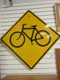 Bicycle Metal Road Sign