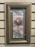 Framed and Matted Rooster Print
