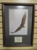 Isaiah 40:31 Framed and Matted Eagle Picture