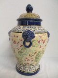 Large Lidded Pottery Urn