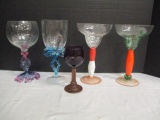 Five Pieces Artisan Stemware