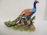 Ceramic Peacock Figurine