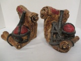 Pair of Spanish Explorer Bookends