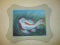 Signed, Dated Original Oil on Canvas of Koi