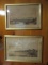 Two Framed and Matted French Countryside Prints