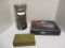 Valet Tray, Automatic Coin Wrapper, Small Brass Box