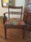 Vintage Kregs Stengl and Co. Oak Chair with Upholstered Seat