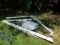 Unassembled White Metal Frame Canopy Approx. 10' x 10'