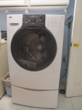 Kenmore Elite Front Loading Washer on Drawer Pedestal