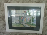 Signed, Dated Original Clothes in Breeze Watercolor