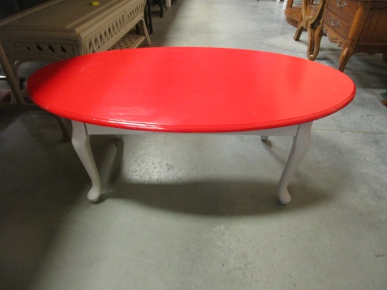 Painted Oval Coffee Table