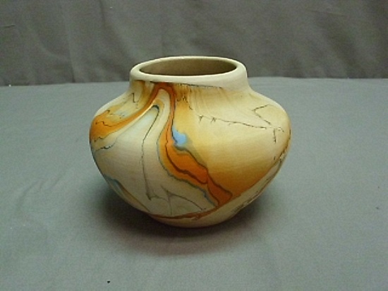 Vintage Nemadji USA Pottery Native Clay Indian Vase