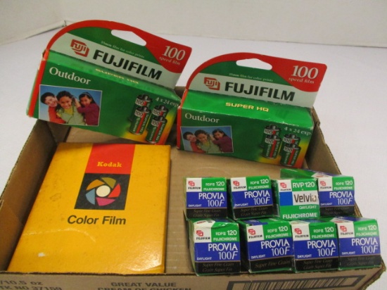 Film Lot-Fuji 100 Speed,  Fuji Provia 100F and Kodak 100 Speed 4 x 5 Sheet Film