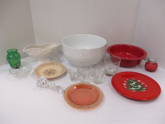 Misc. Dishware-Gravy Boat, Mixing Bowl, Shot Glasses, Serving Bowl, etc.