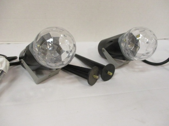 Two Intertek Indoor/Outdoor Kaleidoscope Spotlights