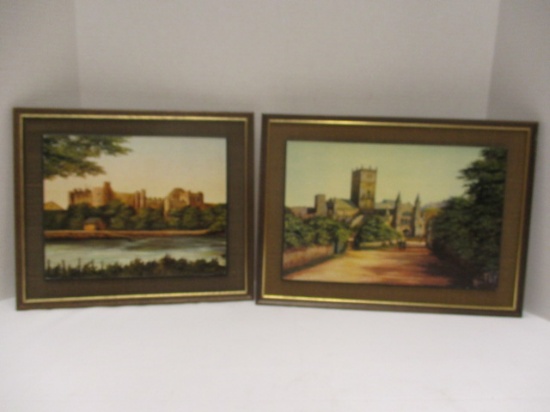 "Pembroke Castle" and "St. David's" Prints on Board by Kevin Platt