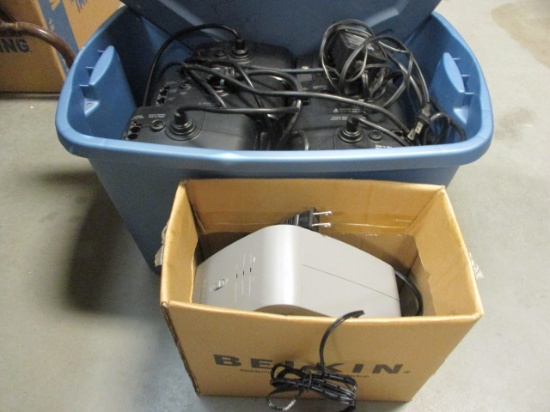 Belkin Backup Unit and Six APC Battery Backup/Surge Protectors
