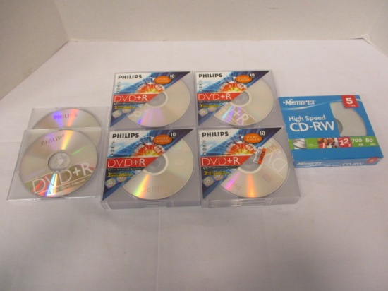 Blank DVD +R and CD-RW Discs