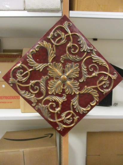Square Relief Wall Plaque
