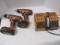 Two Ridgid Drills, Batteries and Chargers