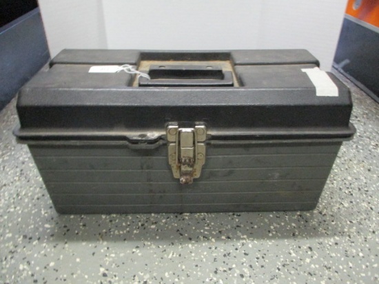 Plastic Tool Box and Contents