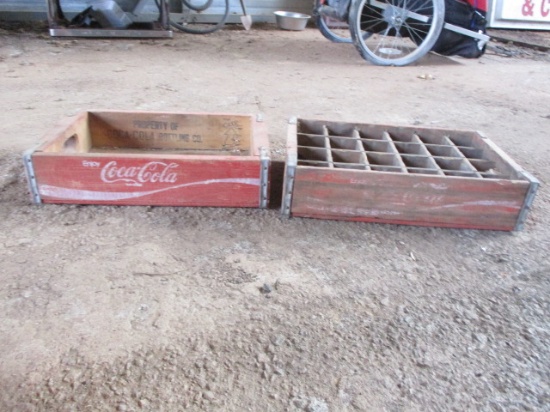 Two Wood Coca-Cola Crates