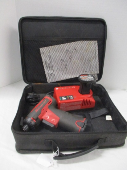 Snap-On Cordless Impact Wrench with Charger and Battery In Carry Bag