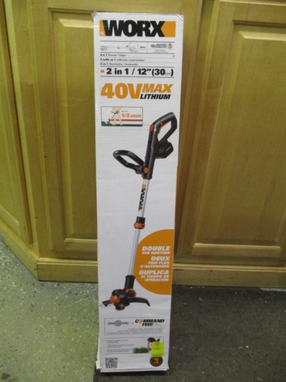 New in Box WORX 2 in 1 40V Lithium Trimmer/Edger