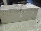 Diamond Plate Tool Box with Large Wrenches