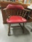Tennessee Chair Co. Vintage Oak Chair with Covered Seat and Back