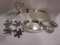 Silver Plated Goblet, Trays, and Coasters, Mini Tea Set, Glass Dish