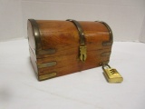 Miniature Dome Top Trunk with Lock