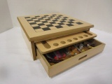 Wood Multi Game Center with Pieces