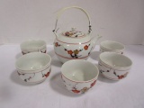 Japanese Teapot and Five Cups
