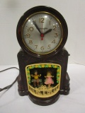Vintage Master Crafters Swinging Playmates Electric Clock