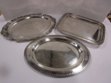 Three Silverplated Platters