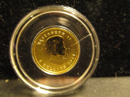2014 1/10 oz. Canada $5 Gold Dollar