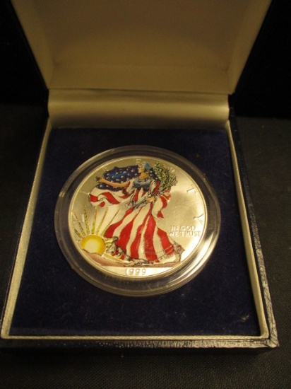 1999 Colorized American Eagle Silver Dollar