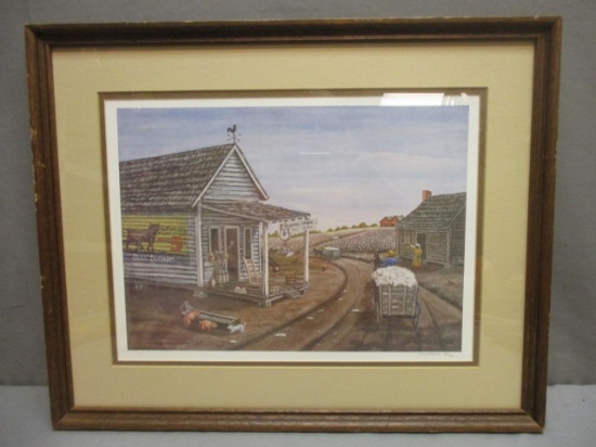 Framed & Matted Picture By Frank Morris 842/1000 approx. 20"w x 16"h