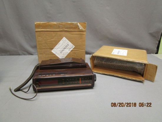 2 New Model 398 AM/FM Clock Radios w/Phone