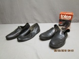 2 Pairs of Slip On Overshoes/Loafers Size Med & XL