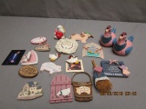 Lot of Refrigerator Magnets & Set of Salt & Pepper Shakers