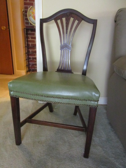 Antique Wood Side Chair