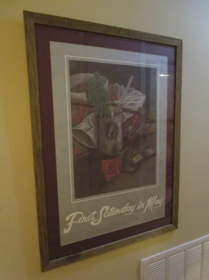 Kentucky Derby Still Life Print, 'First Saturday in May'