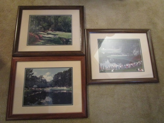 Three Augusta National Golf Photo Prints