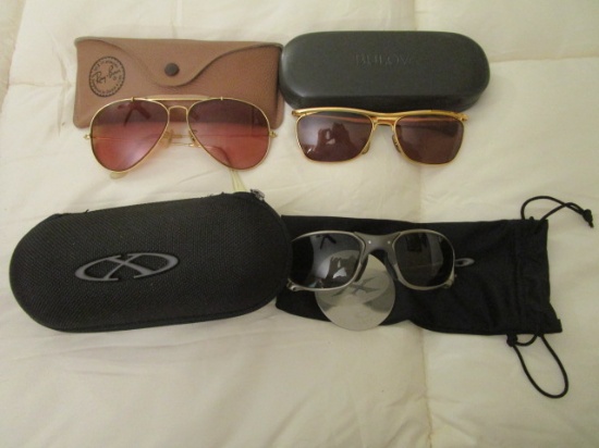 3 Pair of Prescription Men's Sunglasses with Cases