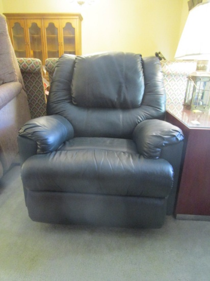 The Stratford Co. Dark Green Faux Leather Recliner