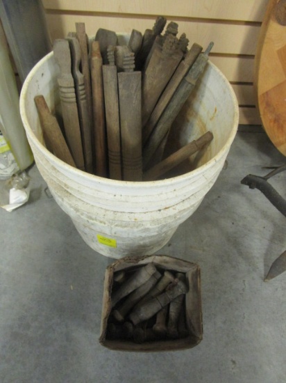 Old Wood Chair and Stool Legs