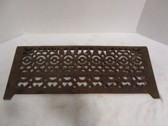 Rusty Metal Radiant Heater Cover