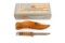 Case Knife in Box - Brown Hunter Finn Knife w/ Sheath - Item No. 00379